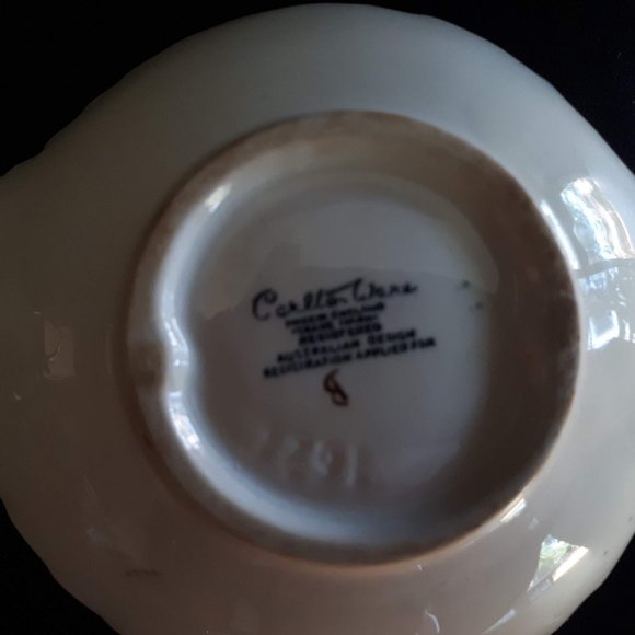 Carlton ware Green Apple blossom leaf plate - Picture 8 of 8